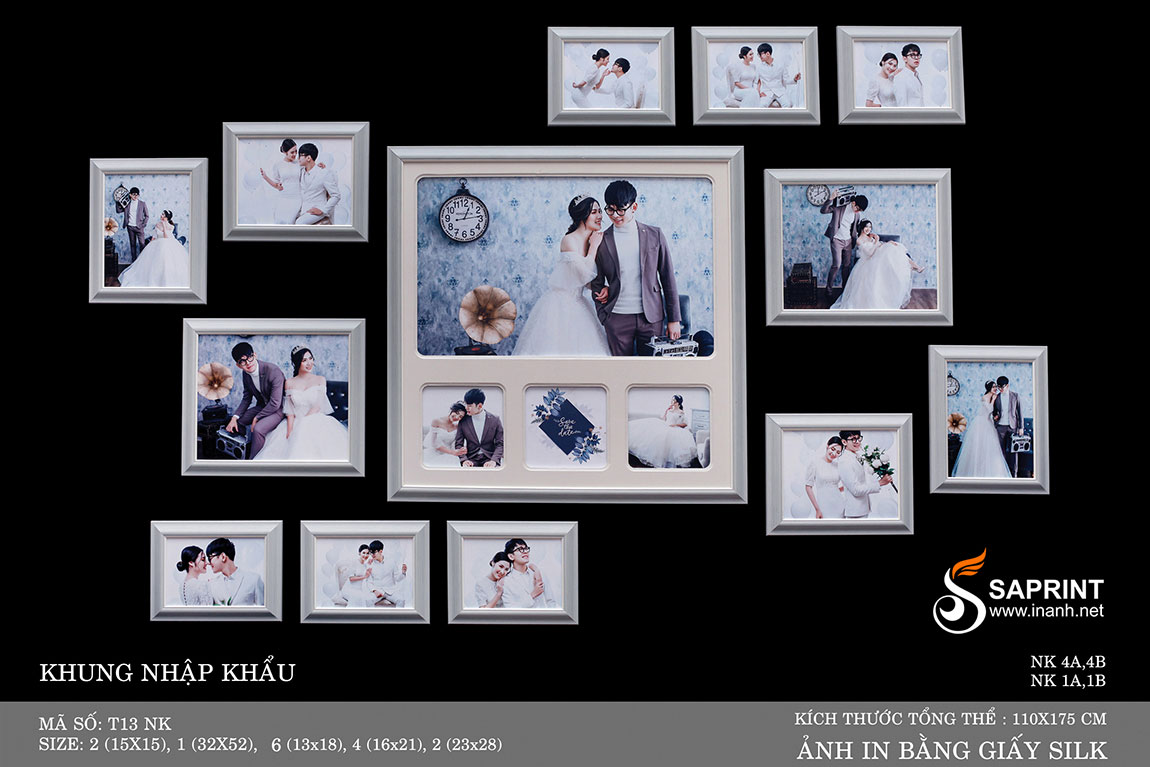 bộ ảnh khung nhập khẩu mã T13-T16