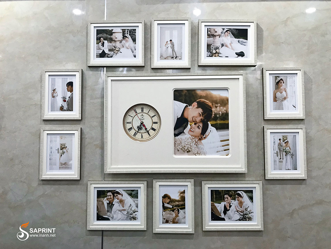 Khung ảnh cưới đẹp: Khung ảnh cưới đẹp là một phần không thể thiếu trong việc trang trí nhà cửa của bạn. Những khung ảnh được thiết kế độc đáo với các chất liệu sang trọng, màu sắc phù hợp và kích thước chuẩn, sẽ làm cho những bức ảnh của bạn trở nên nổi bật hơn bao giờ hết.