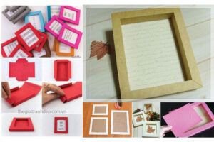 làm khung ảnh treo tường bằng giấy