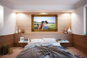 treo ảnh cưới trong phòng ngủ hợp phong thủy