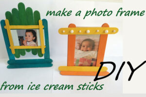làm khung ảnh handmade bằng que kem