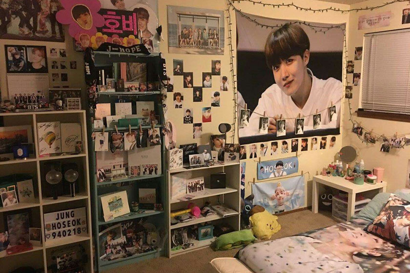 Share] Cách trang trí phòng ngủ bằng ảnh BTS cho Army