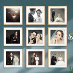 Bộ ảnh khung trang trí gỗ thông GT 01